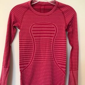 Lululemon Swiftly Crew Lucy Stripe